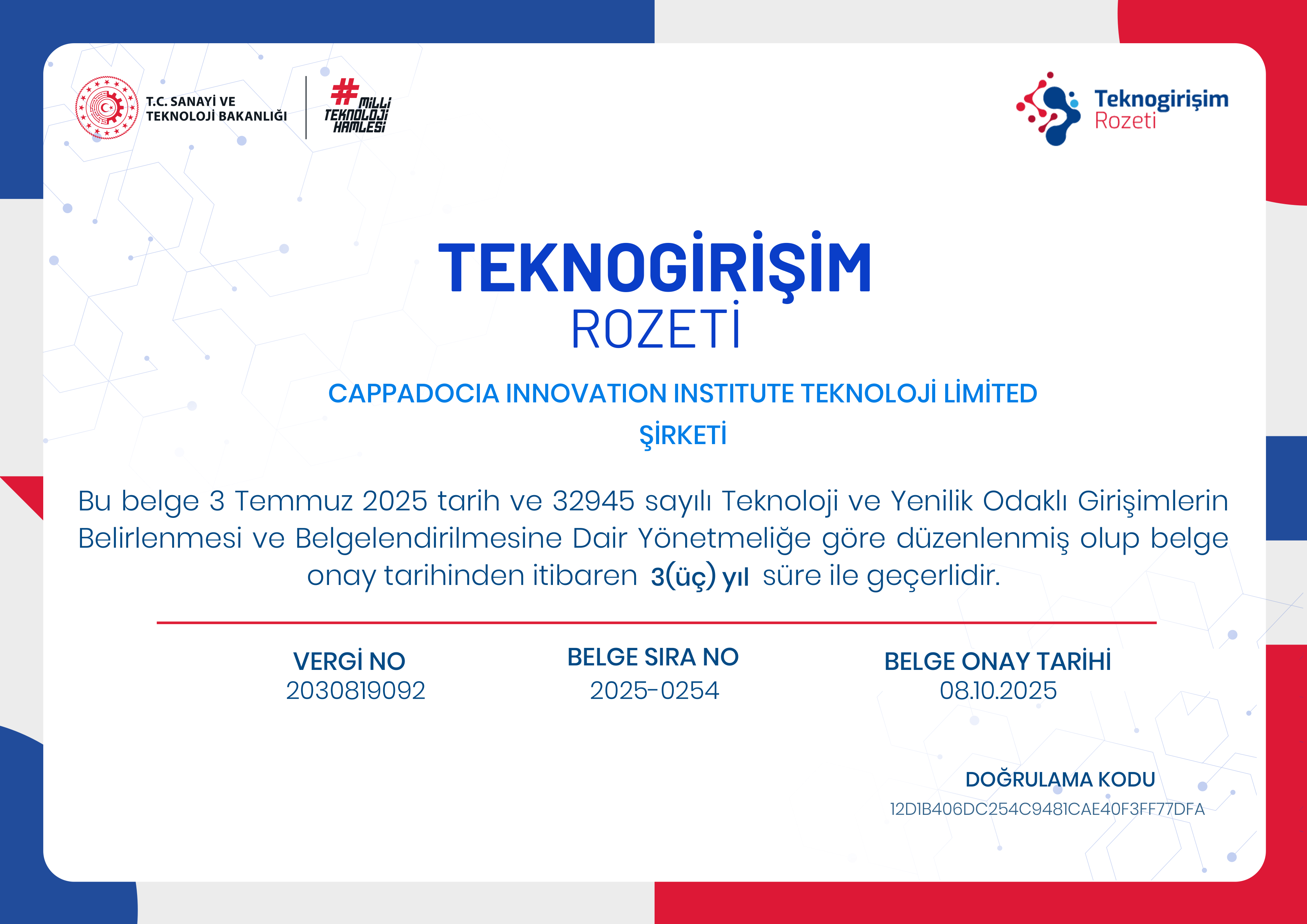 Teknorozet Badge